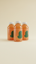 Trío energético Papaya Naranja en botellas